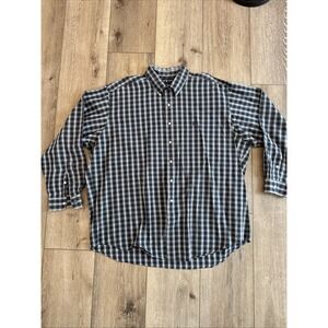 Polo Ralph Lauren Blake 2ply Cotton Long Sleeve Button Down Plaid Shirt Size XXL